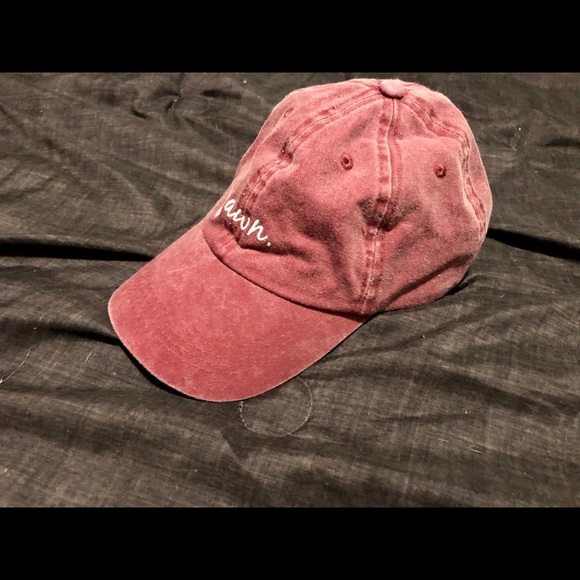 Women’s Cute “Yawn” Red Baseball Cap Hat One Size - Picture 2 of 4